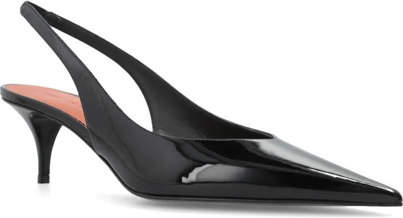 Amina Muaddi Anok slingback pumps Zwart