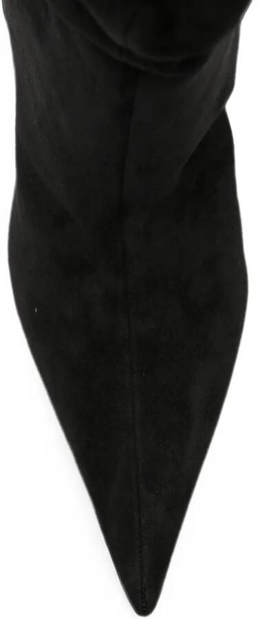 Amina Muaddi Anok slouchy knee-high boots Zwart - Foto 3