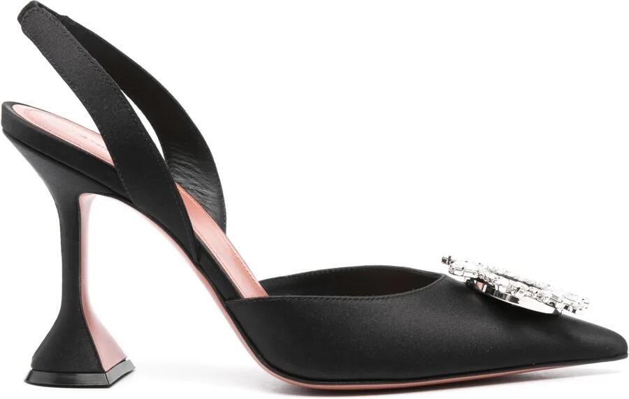 Amina Muaddi Begum Sling 105 mm pumps Zwart