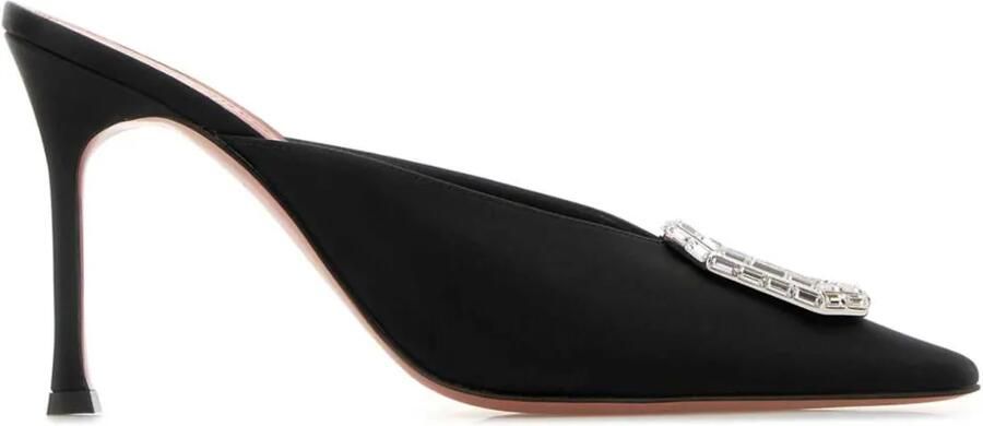 Amina Muaddi Camelia 90 mm muiltjes Zwart