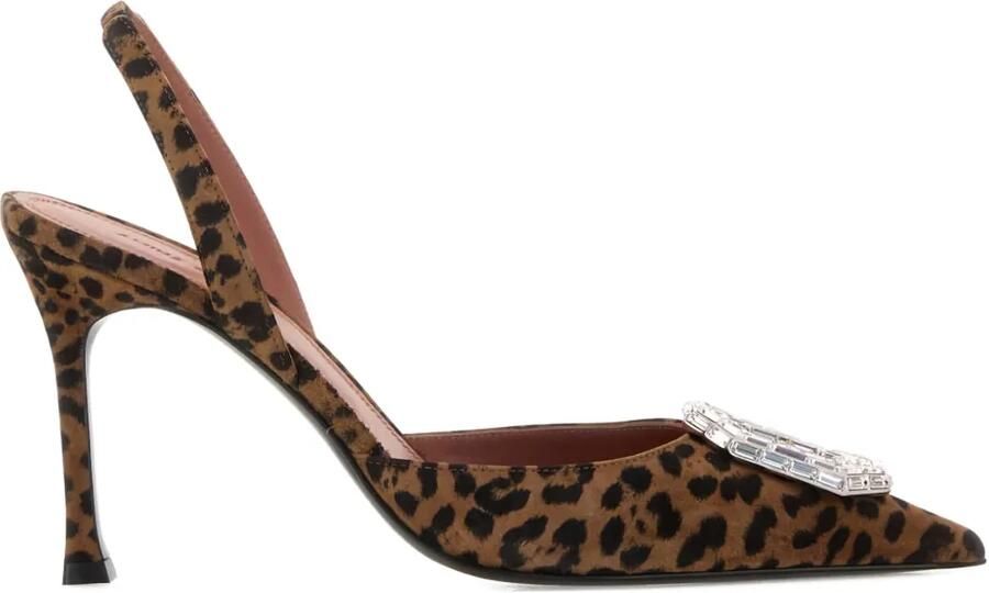 Amina Muaddi Camelia 90 mm pumps Bruin