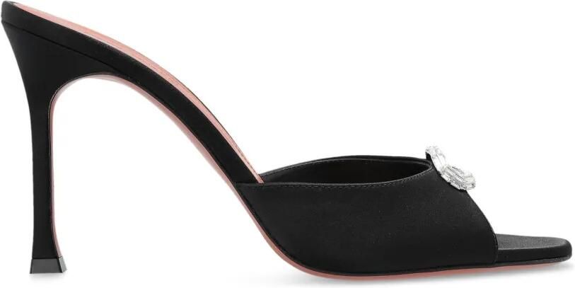 Amina Muaddi Camelia mini-sandalen verfraaid met kristallen Zwart