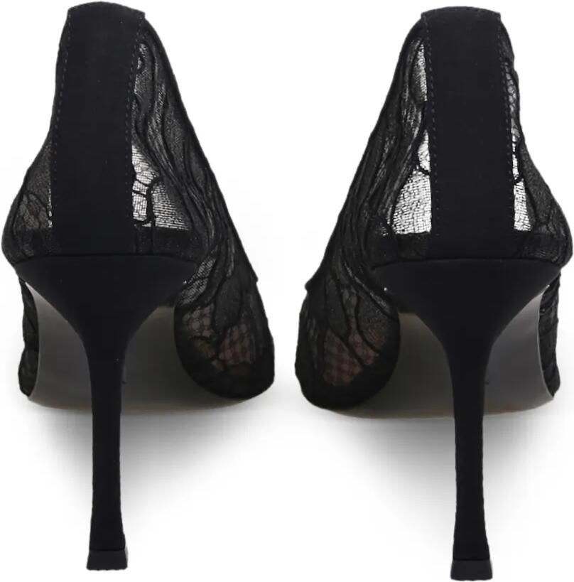 Amina Muaddi Camelia pumps met kant Zwart - Foto 2