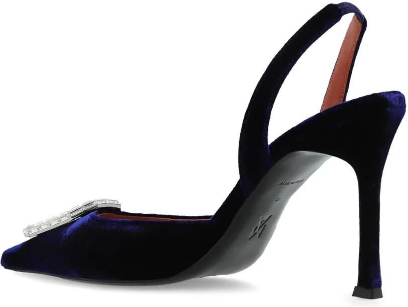 Amina Muaddi Camelia pumps verfraaid met kristallen Blauw - Foto 3