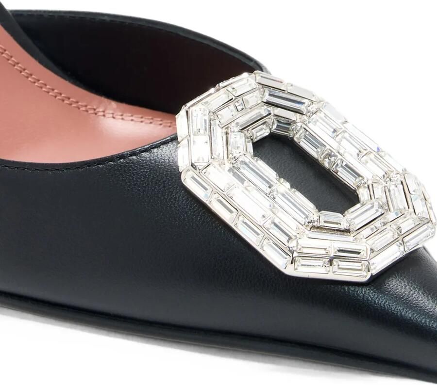 Amina Muaddi Camelia slingback pumps met kristallen Zwart - Foto 2