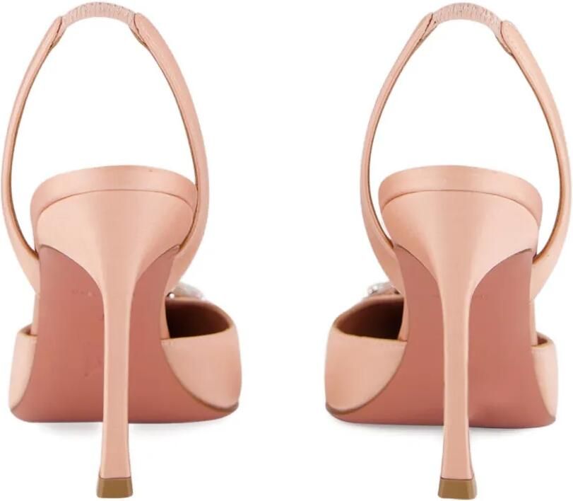 Amina Muaddi Camelia slingback pumps verfraaid met kristallen Roze - Foto 3