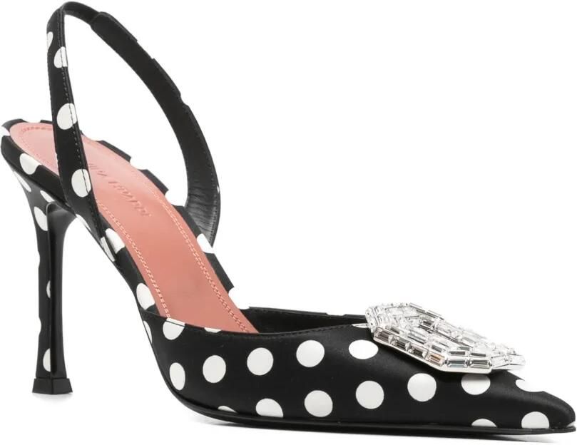 Amina Muaddi Camelia slingback pumps Zwart - Foto 3
