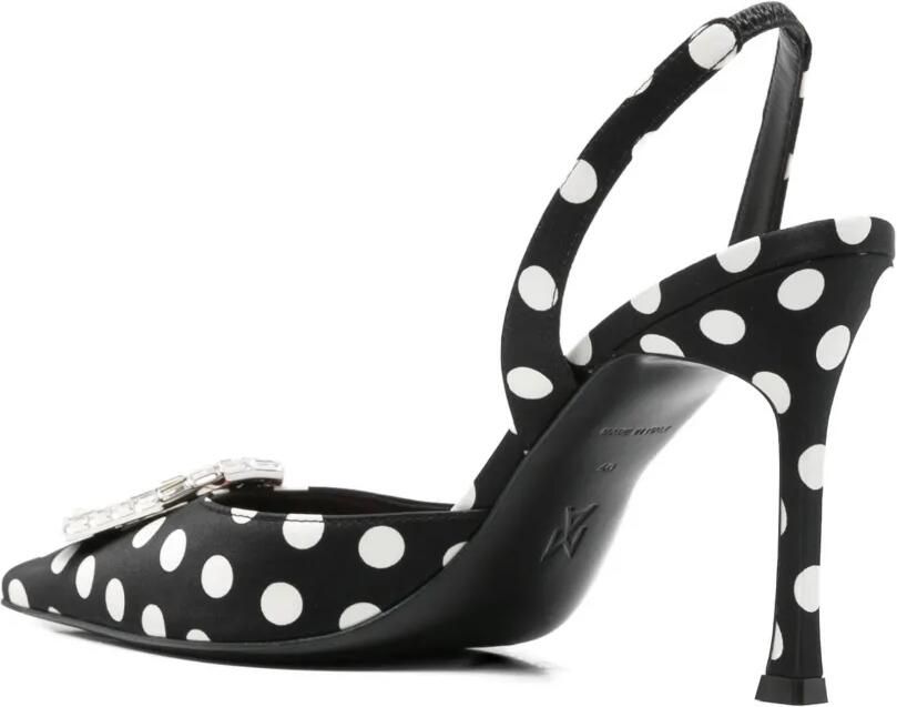 Amina Muaddi Camelia slingback pumps Zwart - Foto 2