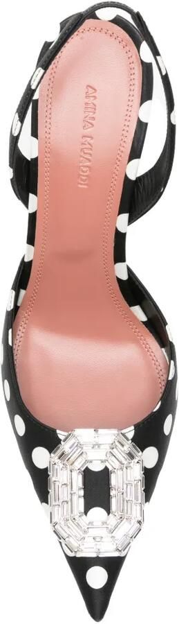 Amina Muaddi Camelia slingback pumps Zwart - Foto 4