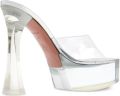 Amina Muaddi Dalida sandalen met plateauzool Wit - Wit