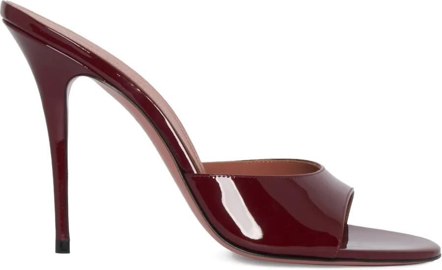 Amina Muaddi Elodie sandalen met hak Rood