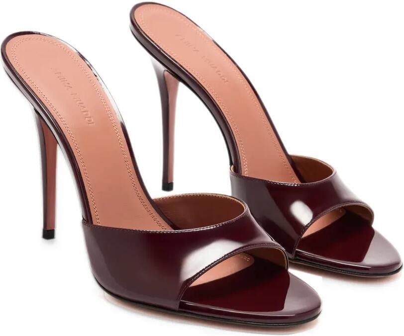 Amina Muaddi Elodie sandals Rood
