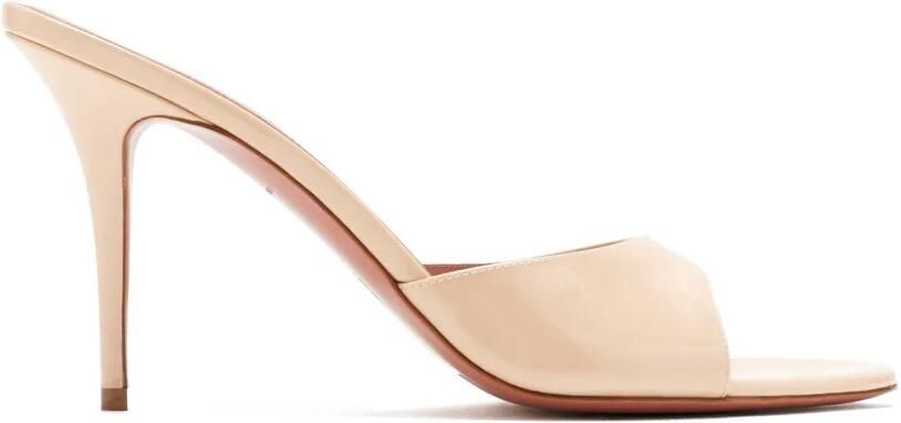 Amina Muaddi Elodie slippers Beige