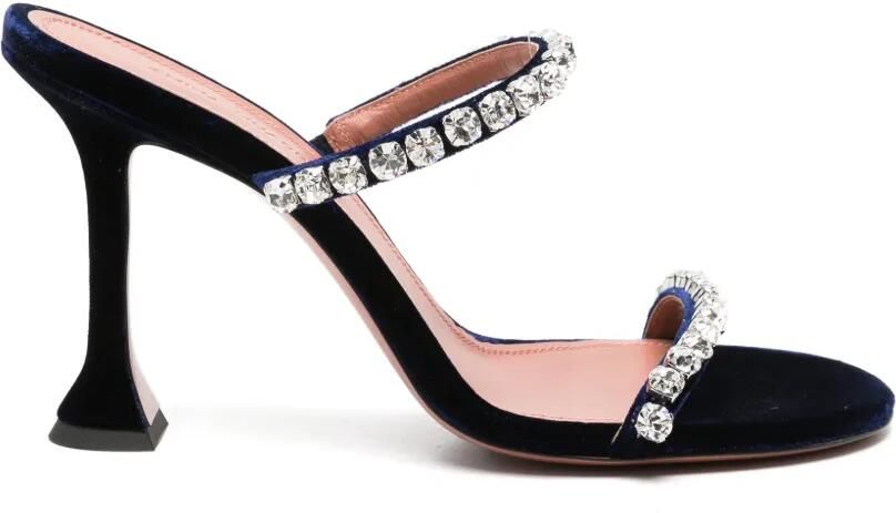 Amina Muaddi Gigi heeled sandals Blauw