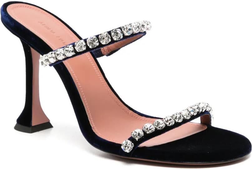 Amina Muaddi Gigi heeled sandals Blauw - Foto 2
