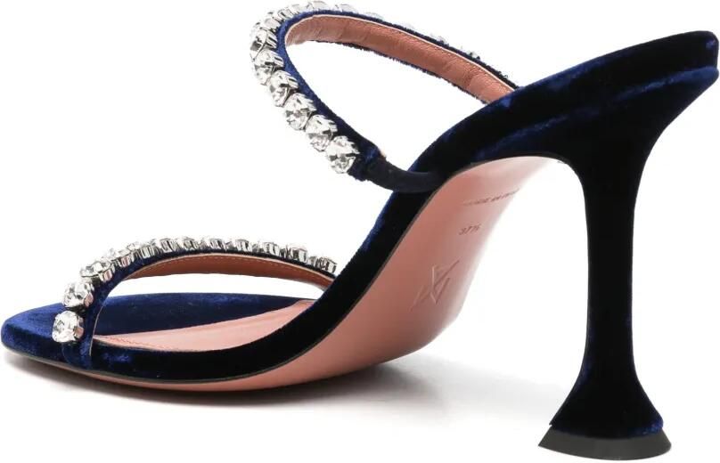Amina Muaddi Gigi heeled sandals Blauw - Foto 3