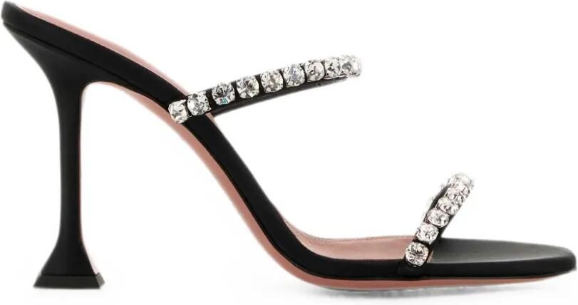 Amina Muaddi Gigi sandalen met hak Zwart