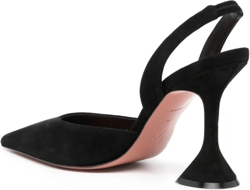 Amina Muaddi Holli Glass Sling pumps Zwart - Foto 3