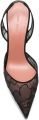 Amina Muaddi Holli lace sling 95 black lace pumps Zwart - Zwart