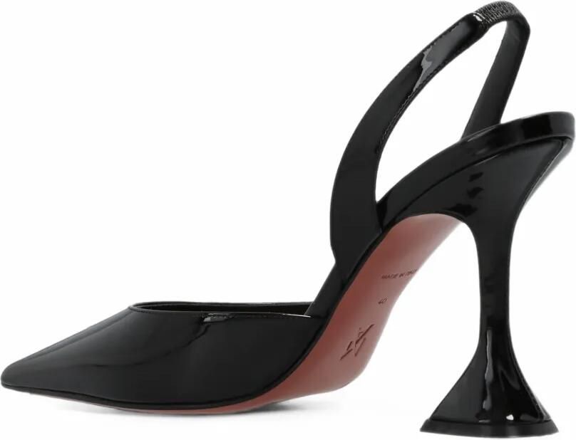 Amina Muaddi Holli lakleren pumps Zwart - Foto 3
