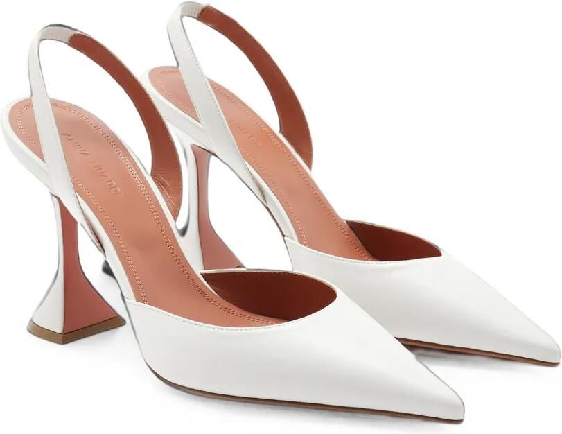 Amina Muaddi Holli slingback pumps Wit - Foto 3