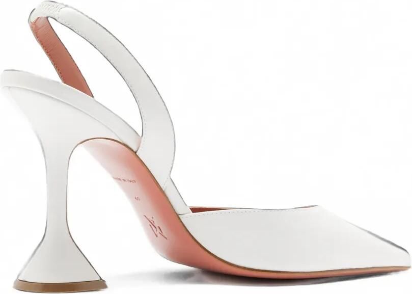 Amina Muaddi Holli slingback pumps Wit - Foto 4