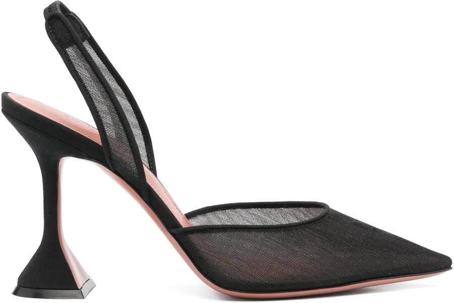 Amina Muaddi Holli slingback pumps Zwart