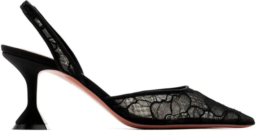 Amina Muaddi Holli slingback pumps Zwart