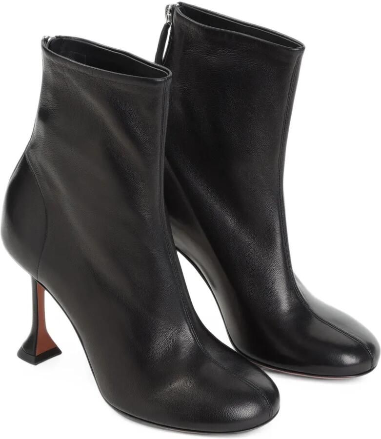 Amina Muaddi Iris bootie 95 black nappa Zwart - Foto 3