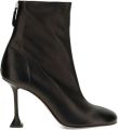 Amina Muaddi Iris booties 95 black nappa Zwart - Zwart