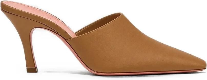 Amina Muaddi Jamie muiltjes met puntige neus Beige