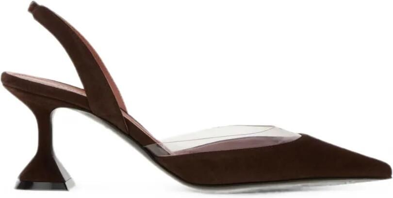 Amina Muaddi Lara slingback pumps Wit