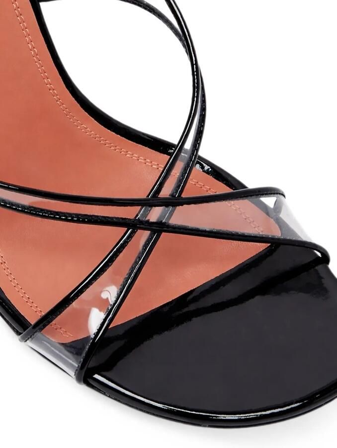 Amina Muaddi Lena slingback sandalen Zwart - Foto 3
