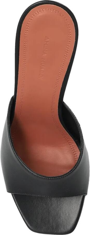 Amina Muaddi Lupita leren sandalen Zwart - Foto 5