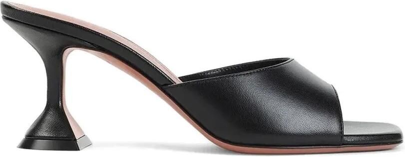 Amina Muaddi Lupita sandalen met open neus Zwart