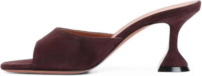 Amina Muaddi Lupita suede sandals Paars - Foto 4