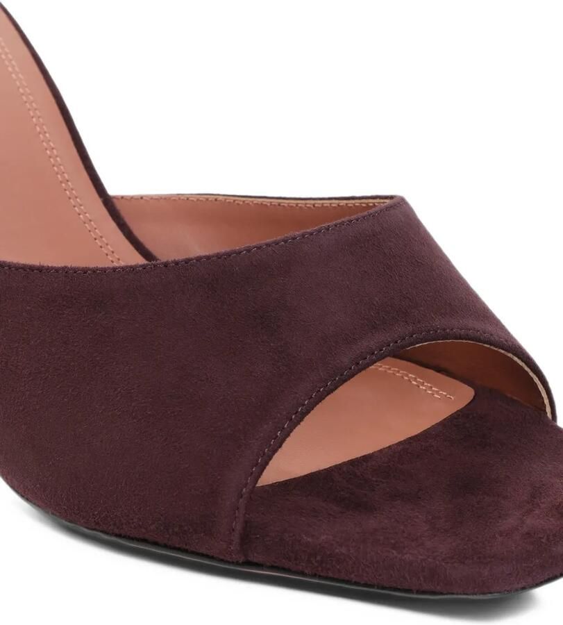 Amina Muaddi Lupita suede sandals Paars - Foto 2