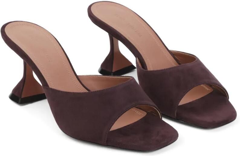 Amina Muaddi Lupita suede sandals Paars - Foto 3