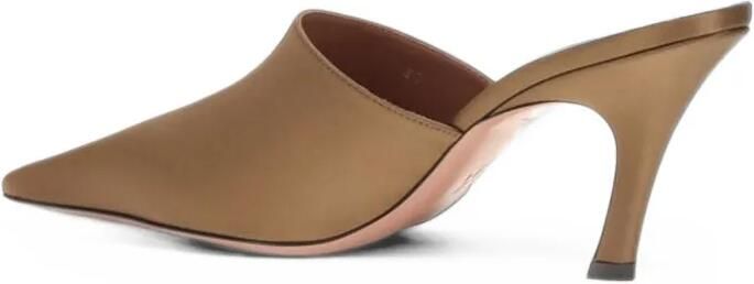 Amina Muaddi pointed-toe mules Bruin - Foto 4