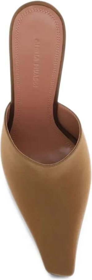 Amina Muaddi pointed-toe mules Bruin - Foto 3