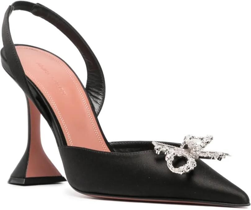 Amina Muaddi Rosie crystal-embellished pumps Zwart - Foto 3