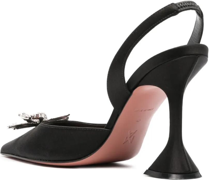 Amina Muaddi Rosie crystal-embellished pumps Zwart - Foto 2