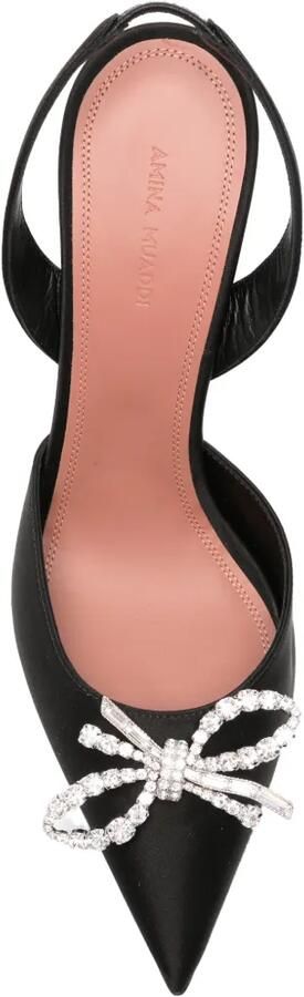 Amina Muaddi Rosie crystal-embellished pumps Zwart - Foto 4