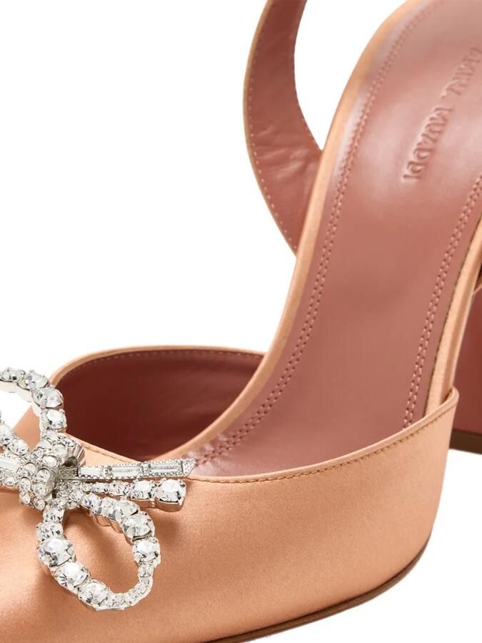 Amina Muaddi Rosie slingback pumps Bruin - Foto 2