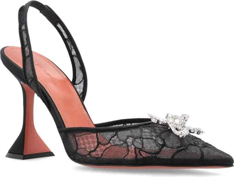 Amina Muaddi Rosie slingback pumps Zwart - Foto 4