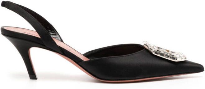 Amina Muaddi Camelia slingback pumps Zwart