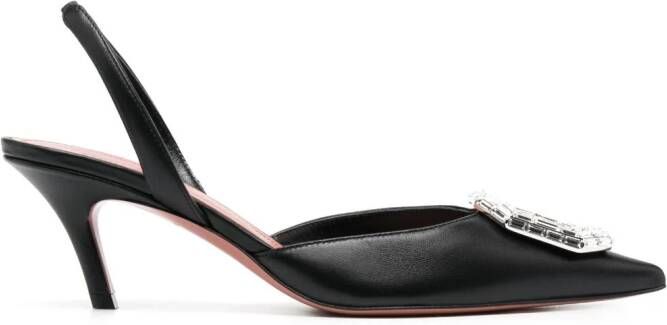 Amina Muaddi Camelia slingback pumps Zwart