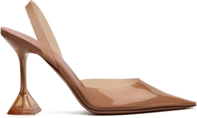 Amina Muaddi Holli slingback pumps Bruin