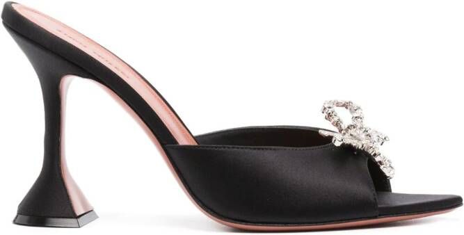 Amina Muaddi 95 mm Rosie sandalen verfraaid met kristallen Zwart