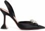 Amina Muaddi 95 mm Rosie slingback pumps Zwart - Thumbnail 1